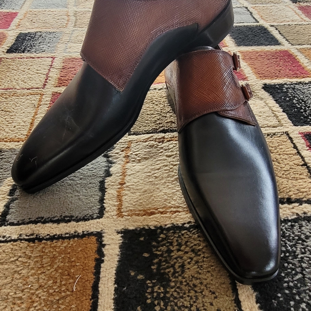 Magnanni artisan double monkstraps